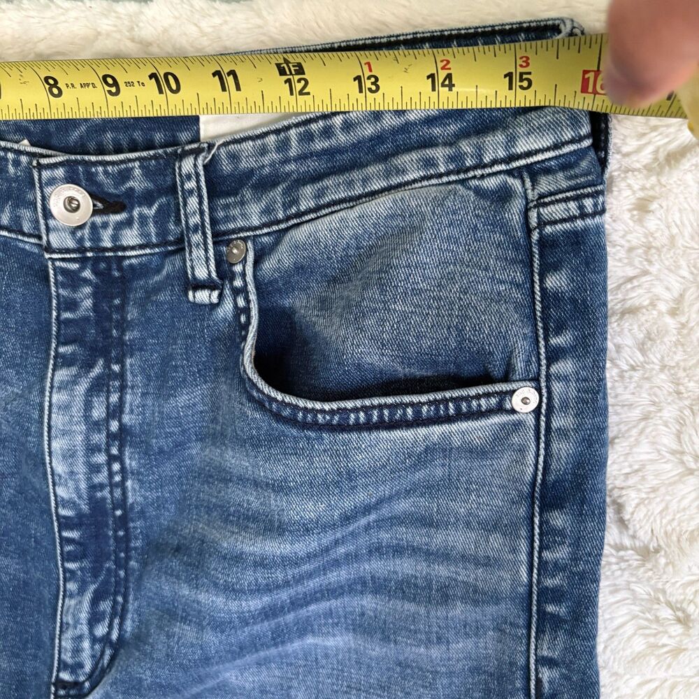 Rag & Bone New York Blue Flare High Rise Denim Jeans Women's Size 31 - Picture 7 of 7